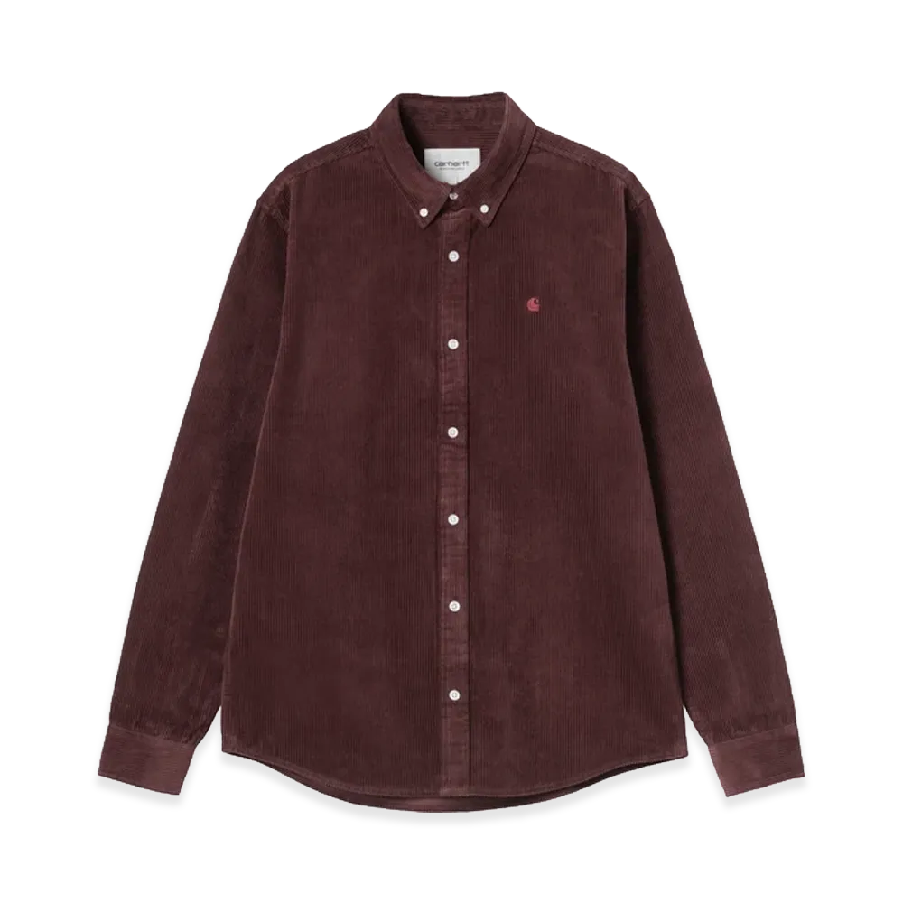 Carhartt WIP L/S Madison Cord Shirt "Amarone"
