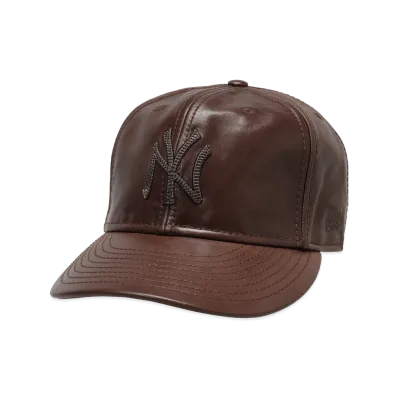 BEAMS x NEW ERA / PC-9Fifty Leather Cap "Brown"
