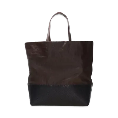 Bottega Veneta PVC Hand Bag "Brown/Black"