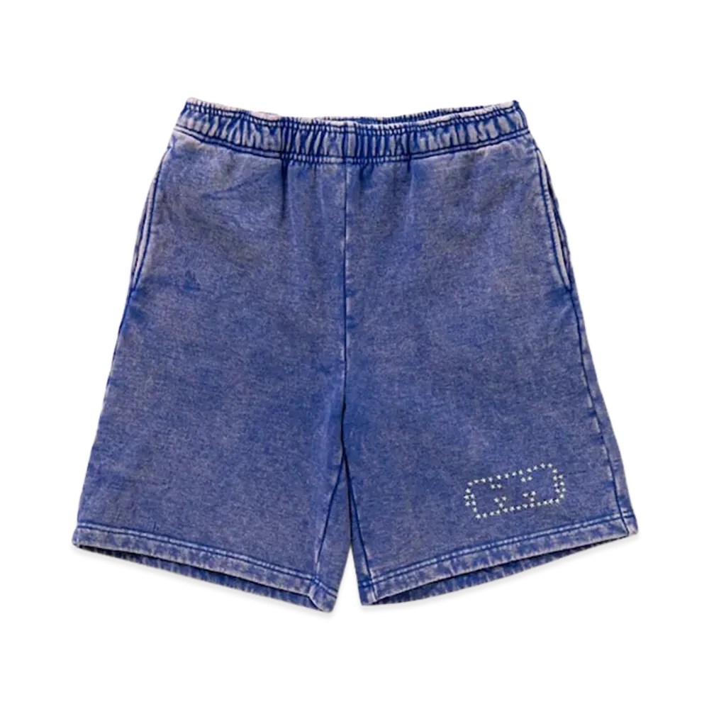 TTTMSW Fade damage half pants "Blue"