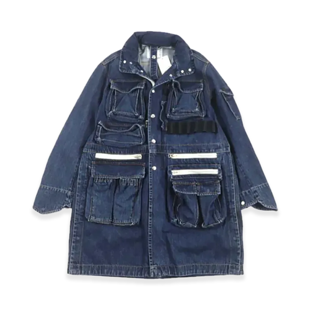 sacai Denim Blouson Coat "Blue"