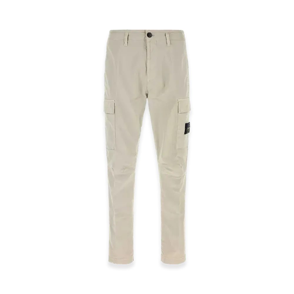 Stone Island Sand Stretch Cotton Cargo Pant "Grey"