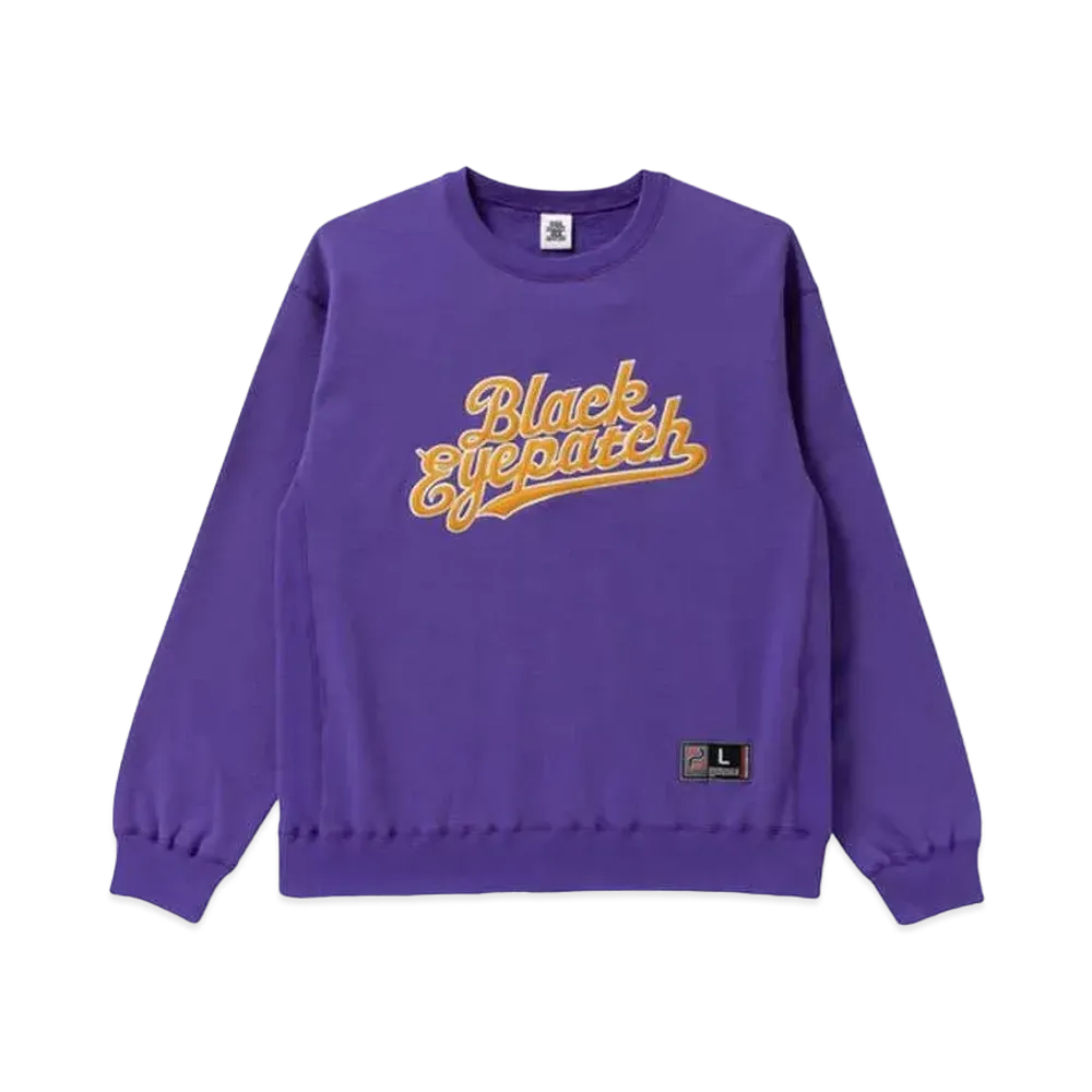 BlackEyePatch SCRIPT CREW SWEAT "Purple"