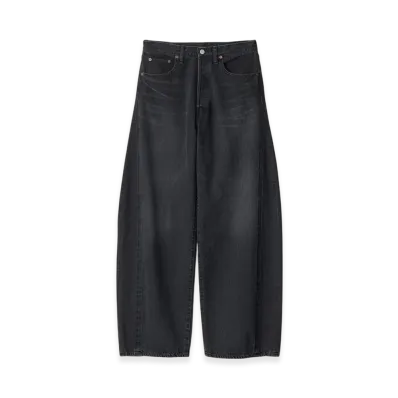 ssstein Deformation Wide Denim Jeans "Black"