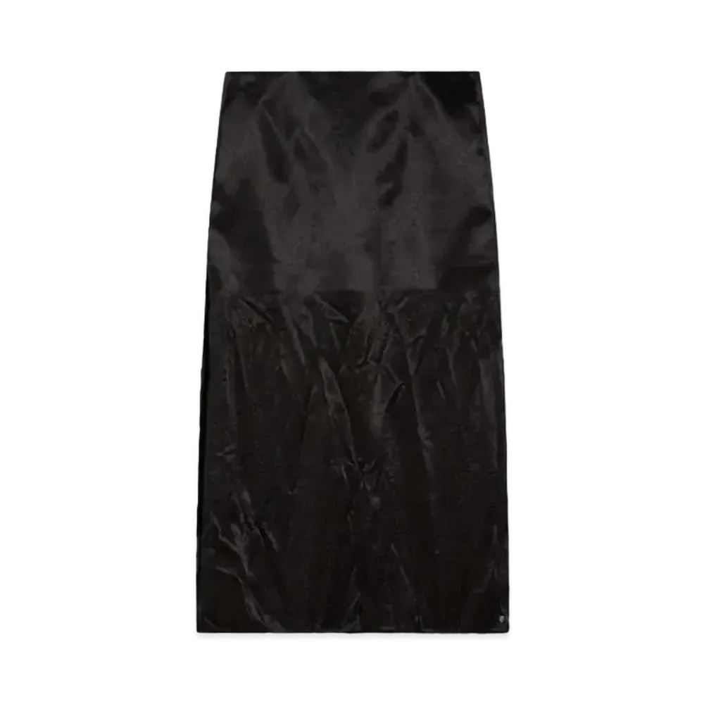 Max Mara Valette Crinkle Long Skirt "Black"