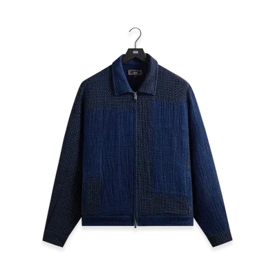 Kith Stitched Patchwork Connor Blouson Jacket "Dark Indigo"