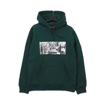 Supreme x Mike Kelley Franklin Hooded Sweatshirt "Green"