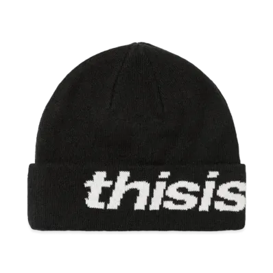 thisisneverthat HSP-Logo Big Cuff Beanie "Black"