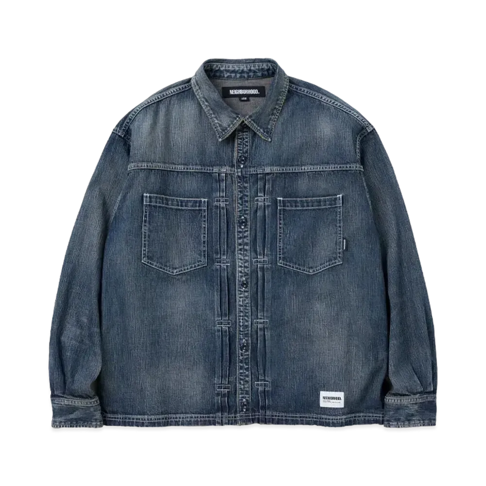 NEIGHBORHOOD Washed Denim Shirt LS "Indigo"