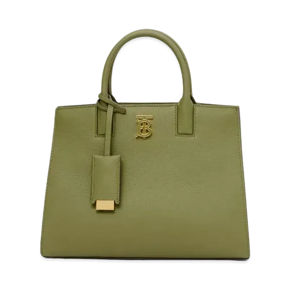 Burberry Grainy Leather Mini Frances Bag "Spruce Green"