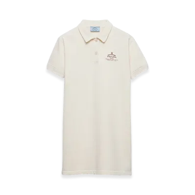 PRADA Women's Short Fleece Dress "Natural"