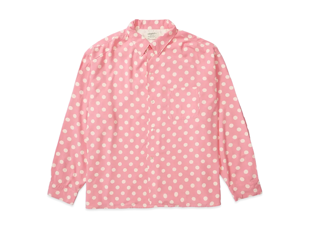 SAINT Mxxxxxx Rayon Shirt Dot "Pink"