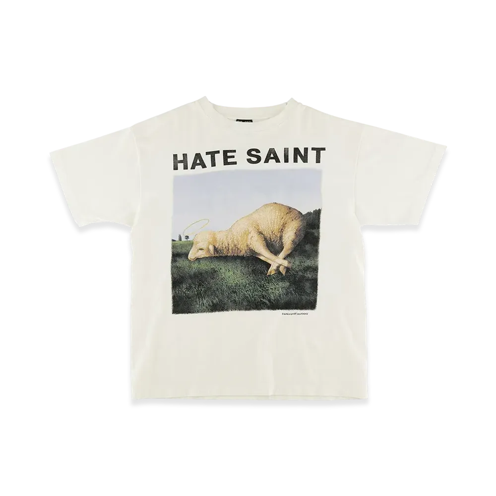 SAINT Mxxxxxx Hate Sheep S/S Tee "White"
