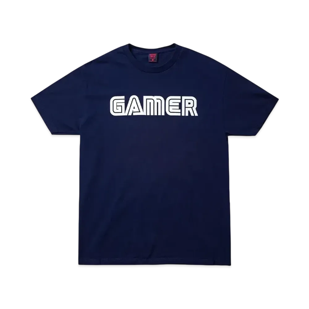 Geeks Rule x SEGA Gamer Logo Silkscreen Printing T Shirt "Navy"