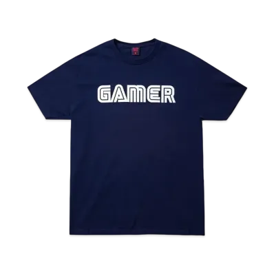Geeks Rule x SEGA Gamer Logo Silkscreen Printing T Shirt "Navy"