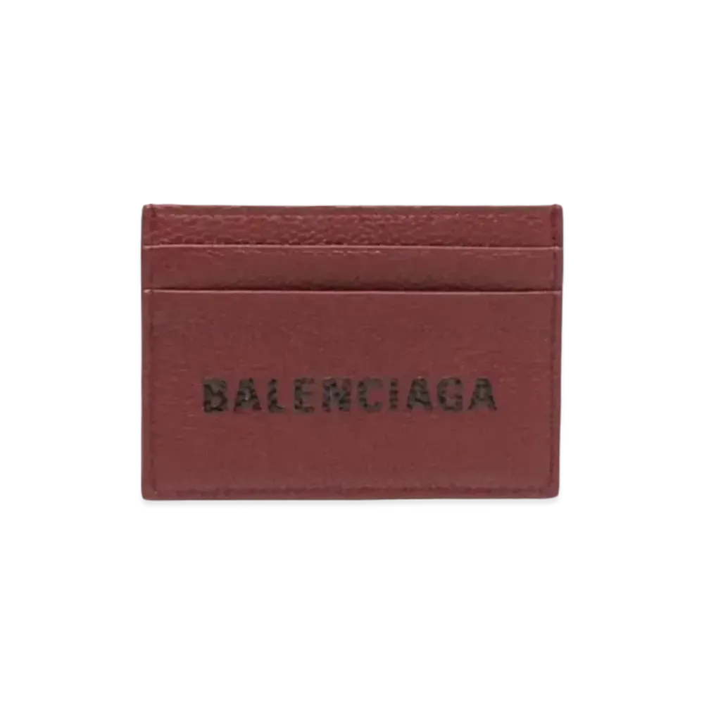 BALENCIAGA Everyday Daily Style Multicard Slot Card Holder "Prune/Black"