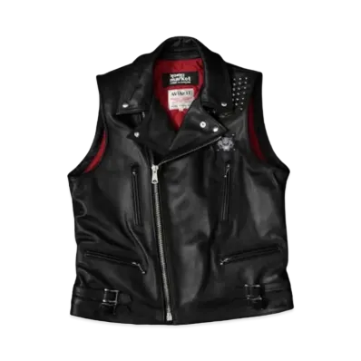COMME des GARCONS BLACKMARKET WOLF'S HEAD VEST #1 "Black"