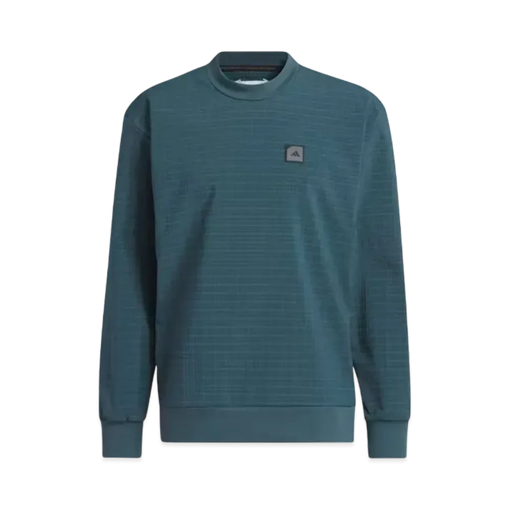 adidas Adicross Water-Repellent Stretch Crew Pullover "Green Night"