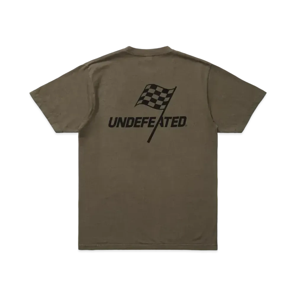 UNDEFEATED CHEQUERED S/S TEE - 80126 "Olive"