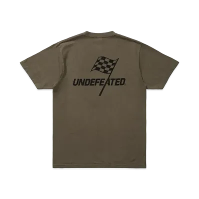 UNDEFEATED CHEQUERED S/S TEE - 80126 "Olive"