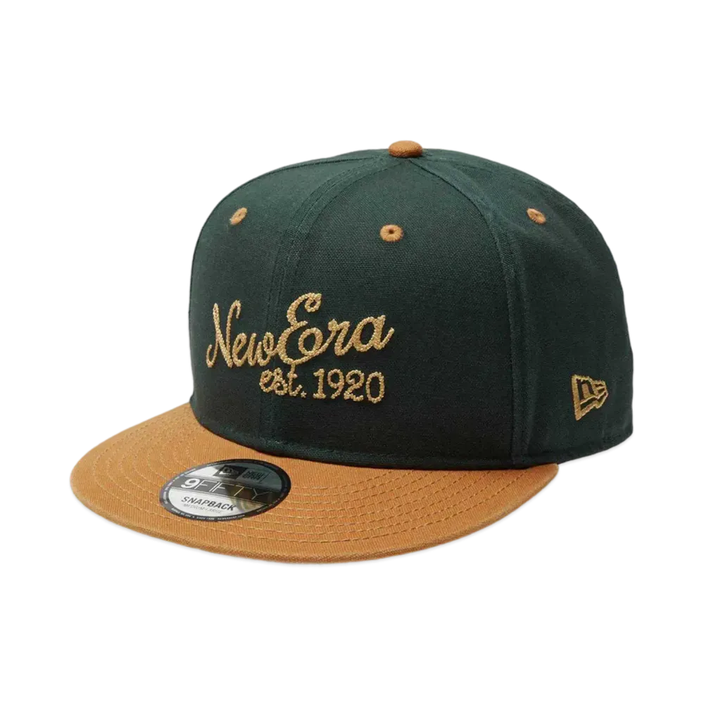 NEW ERA 9Fifty 2-Tone Duck Canvas "Dark Green/Light Bronze"