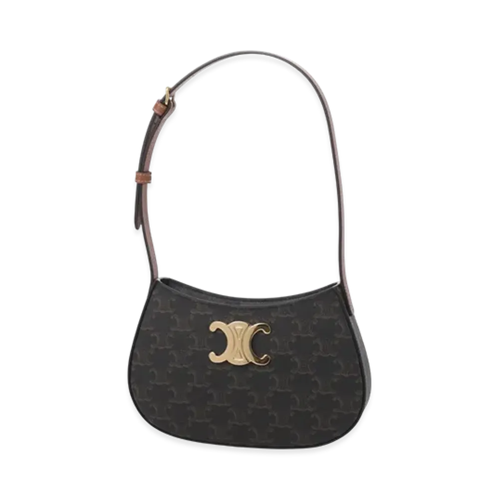 CELINE Medium Tilly Triomphe Canvas "Tan"