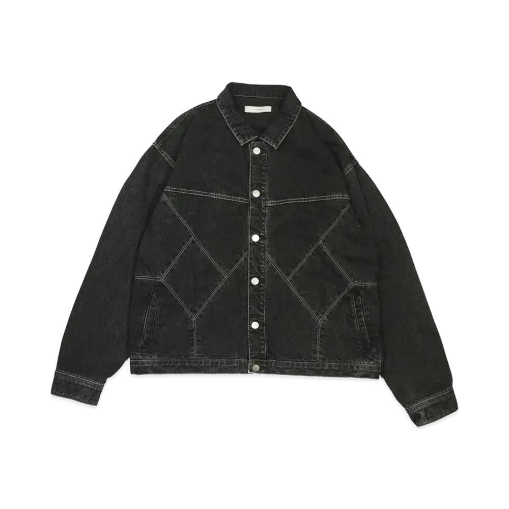 JieDa PANEL DENIM JACKET "BLACK"