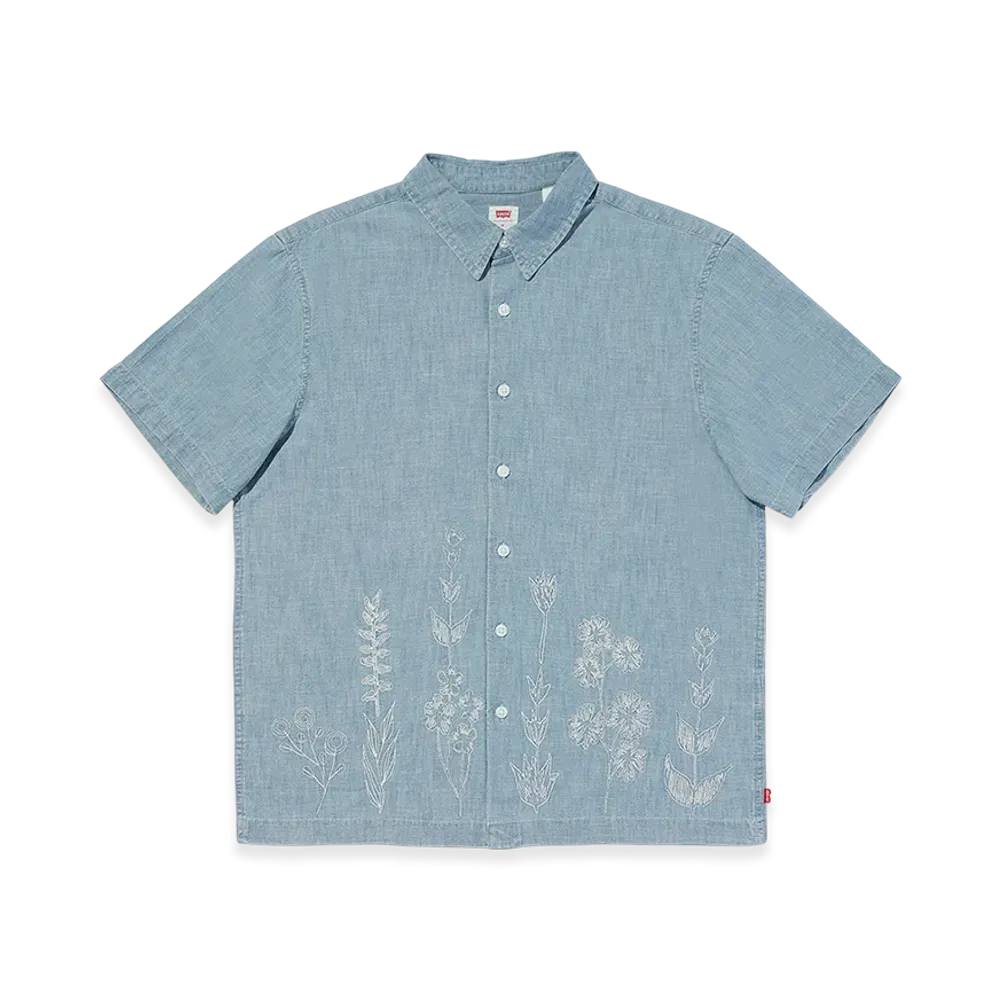 Levi's Regular Collar Short Sleeve Shirt "Light Denim"