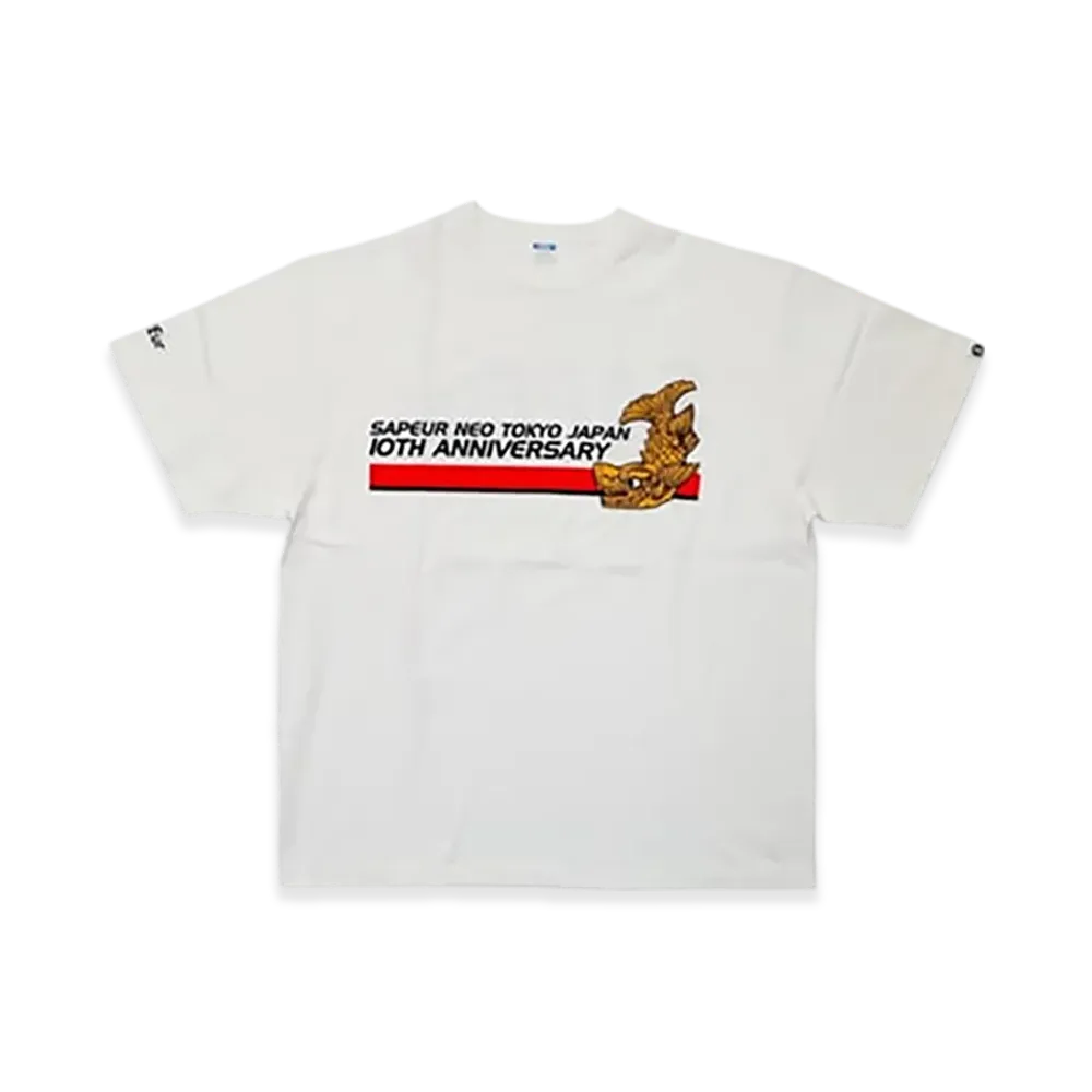 SAPEur 10TH Anniversary Tee S/S Tee "White"