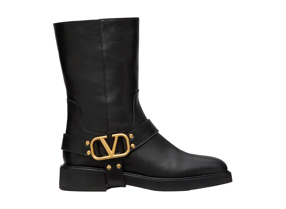 Valentino Garavani Women's vlogo Signature Ankle Boots "NERO"