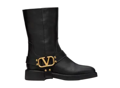 Valentino Garavani Women's vlogo Signature Ankle Boots "NERO"