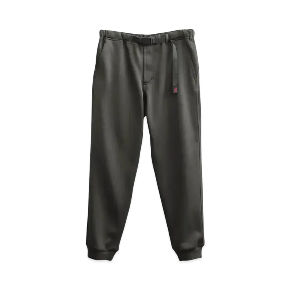 GRAMICCI Bonded Knit Fleece Narrow Rib Pants "Dark Brown"
