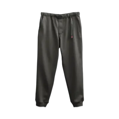 GRAMICCI Bonded Knit Fleece Narrow Rib Pants "Dark Brown"