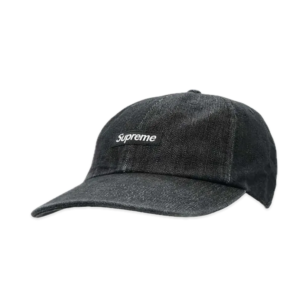 Supreme Cordura Denim Small Box 6-Panel "Black"