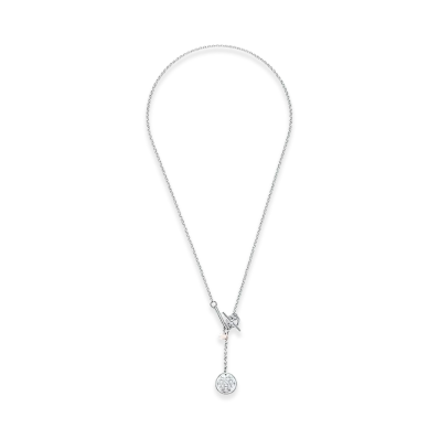 Hermes Ex-Libris Pendant PM "Silver/Pink Gold"
