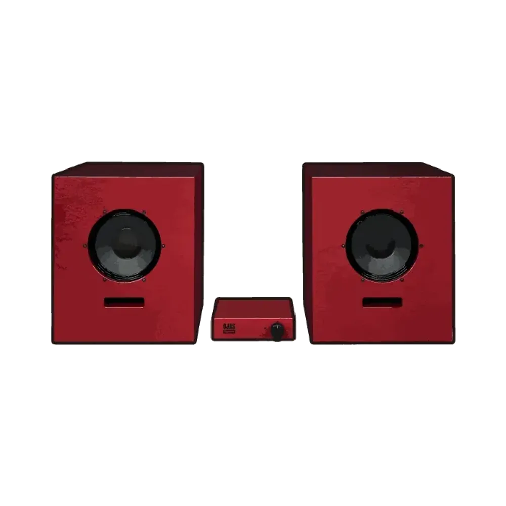 Supreme x Ojas Artbook Shelf Speakers + Amp "Red"