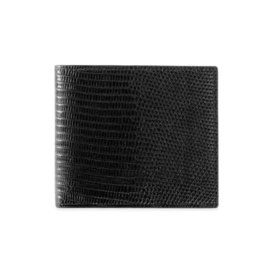 GUCCI Lizard Bi-Fold Coin Wallet "Black"