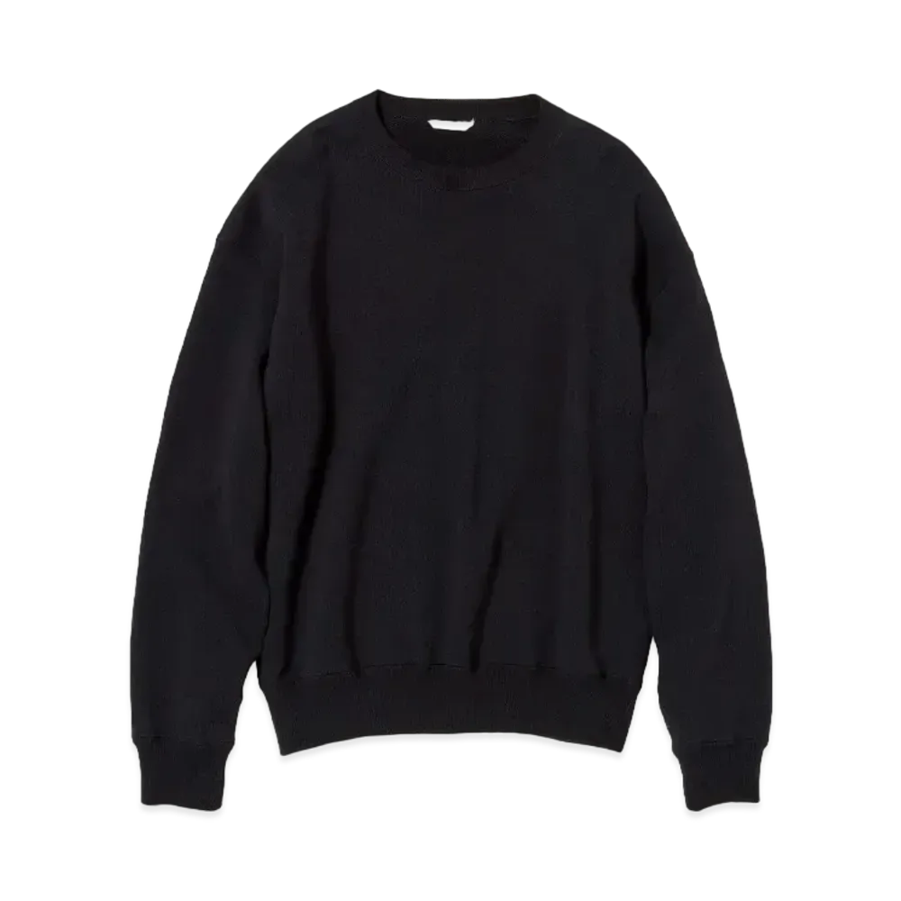 AURALEE Heavy Bd Sweat P/O "Black"