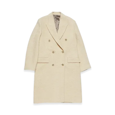 Acne Studios Doublebreasted Wool Coat "Warm White"