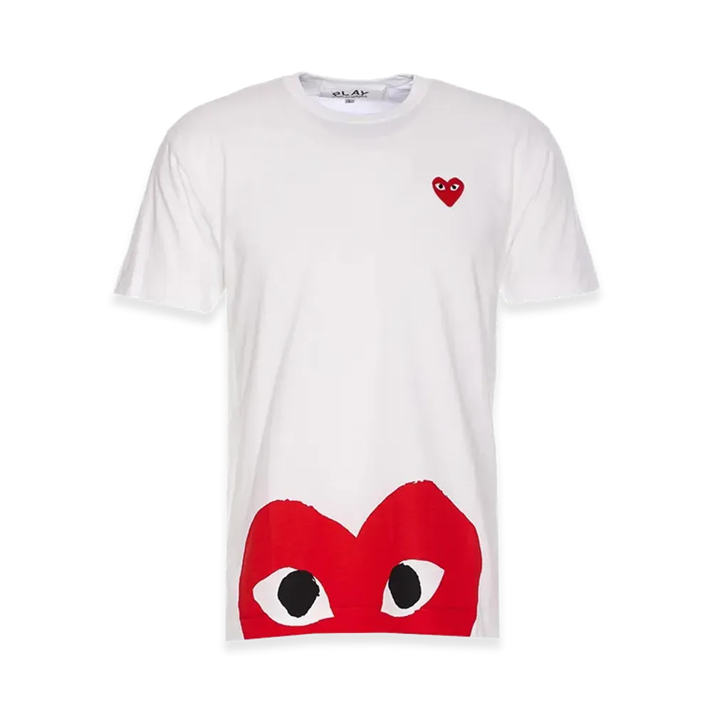 PLAY COMME des GARCONS Heart Logo T-Shirt "White"