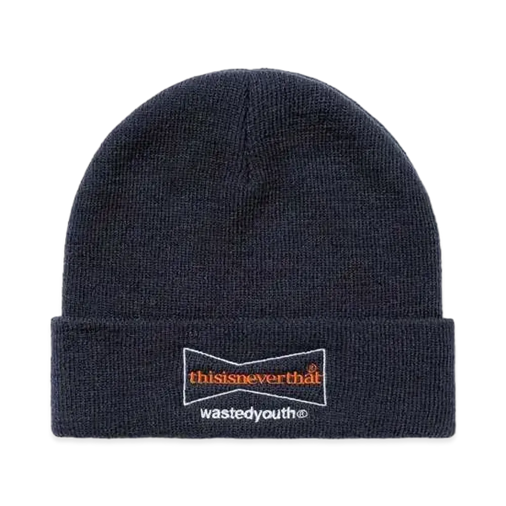 Wasted Youth x thisisneverthat KNIT CAP "Navy" / VERDY