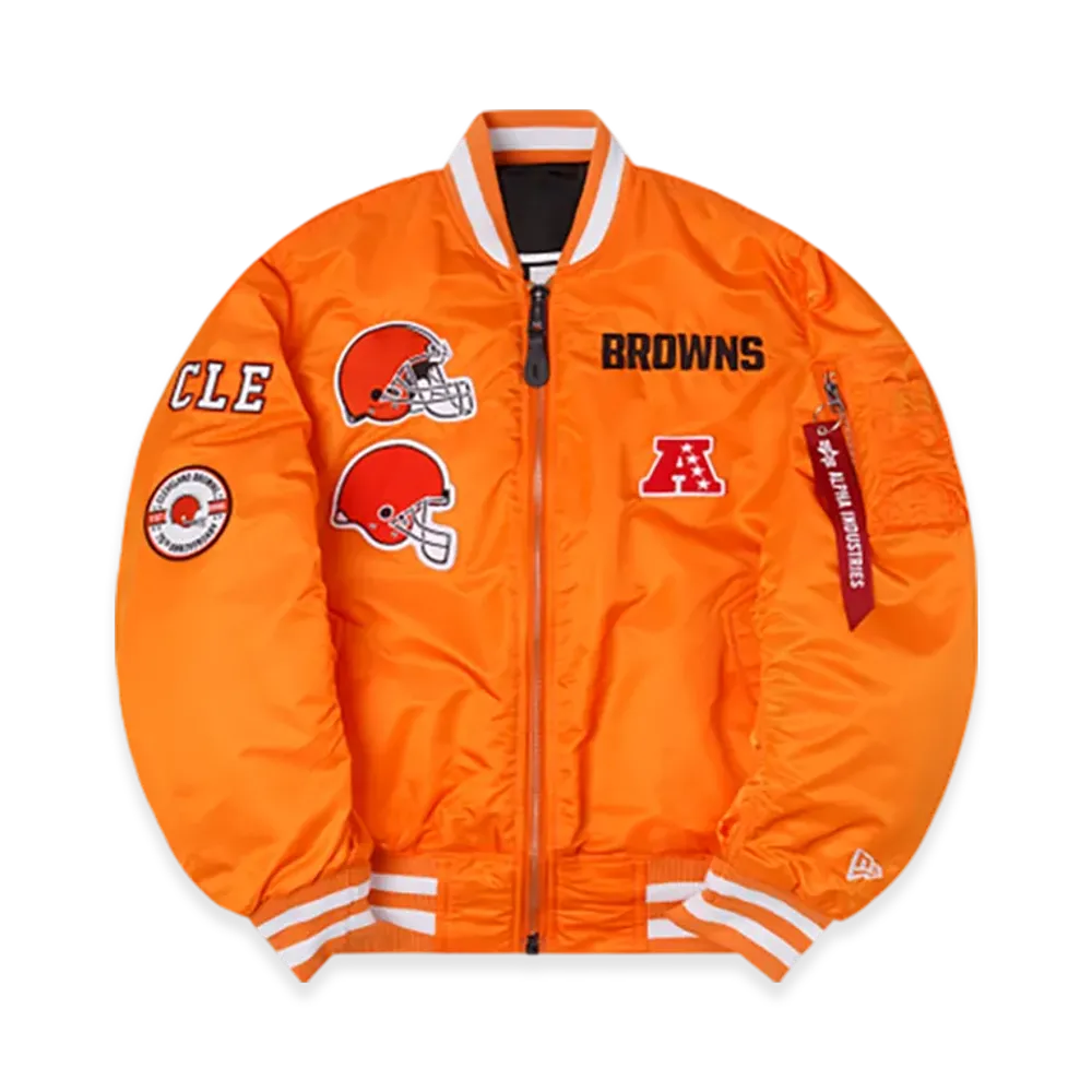 NEW ERA Alpha Industries MA-1 Bomber Jacket "Cleveland Browns"