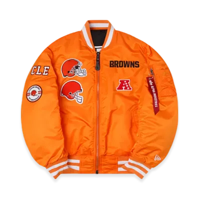 NEW ERA Alpha Industries MA-1 Bomber Jacket "Cleveland Browns"