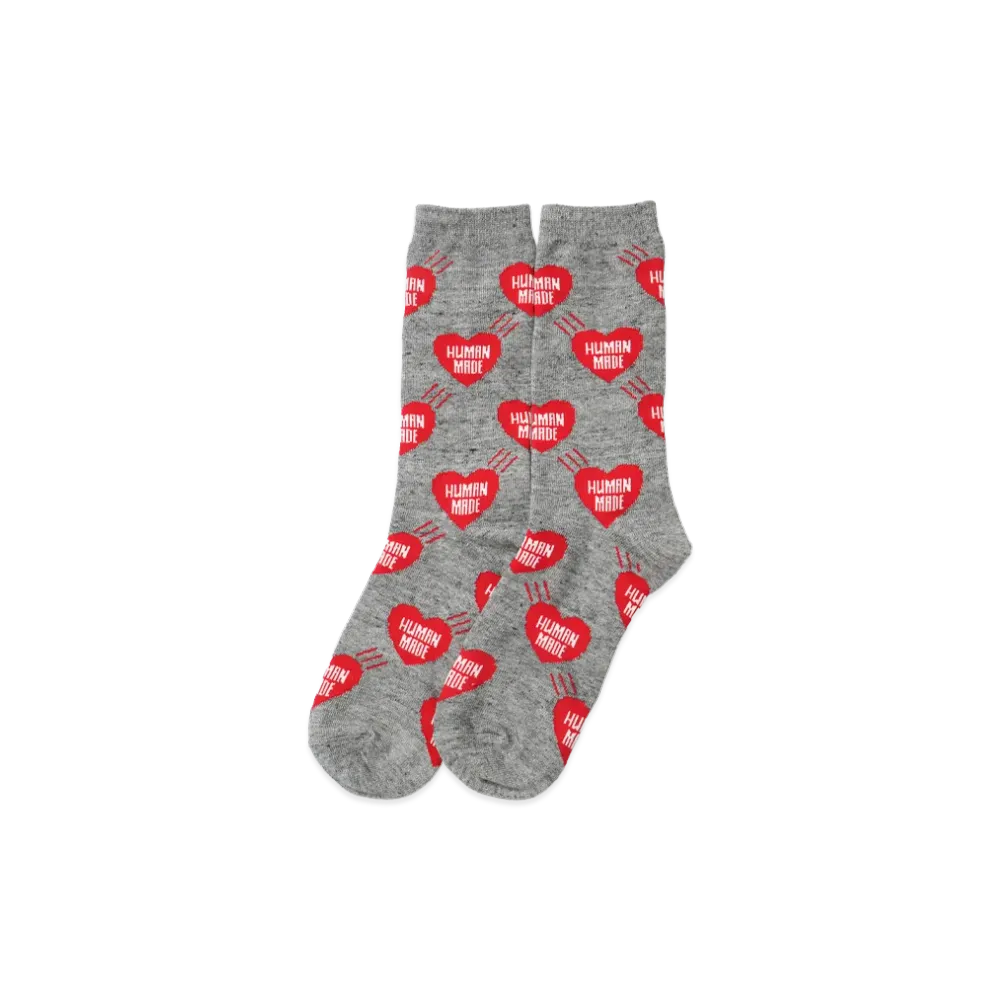 HUMAN MADE Heart Socks "Gray"