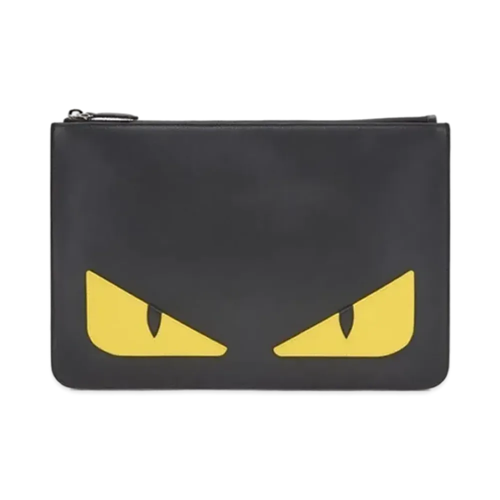 FENDI Bugs Clutch Bag "Black”