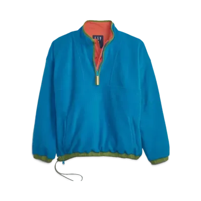 GAP X Sean Wotherspoon Reversible Fleece Halfzip Pullover "Blue/Multi"