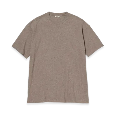 AURALEE Seamless Crew Neck Tee "Top Brown"
