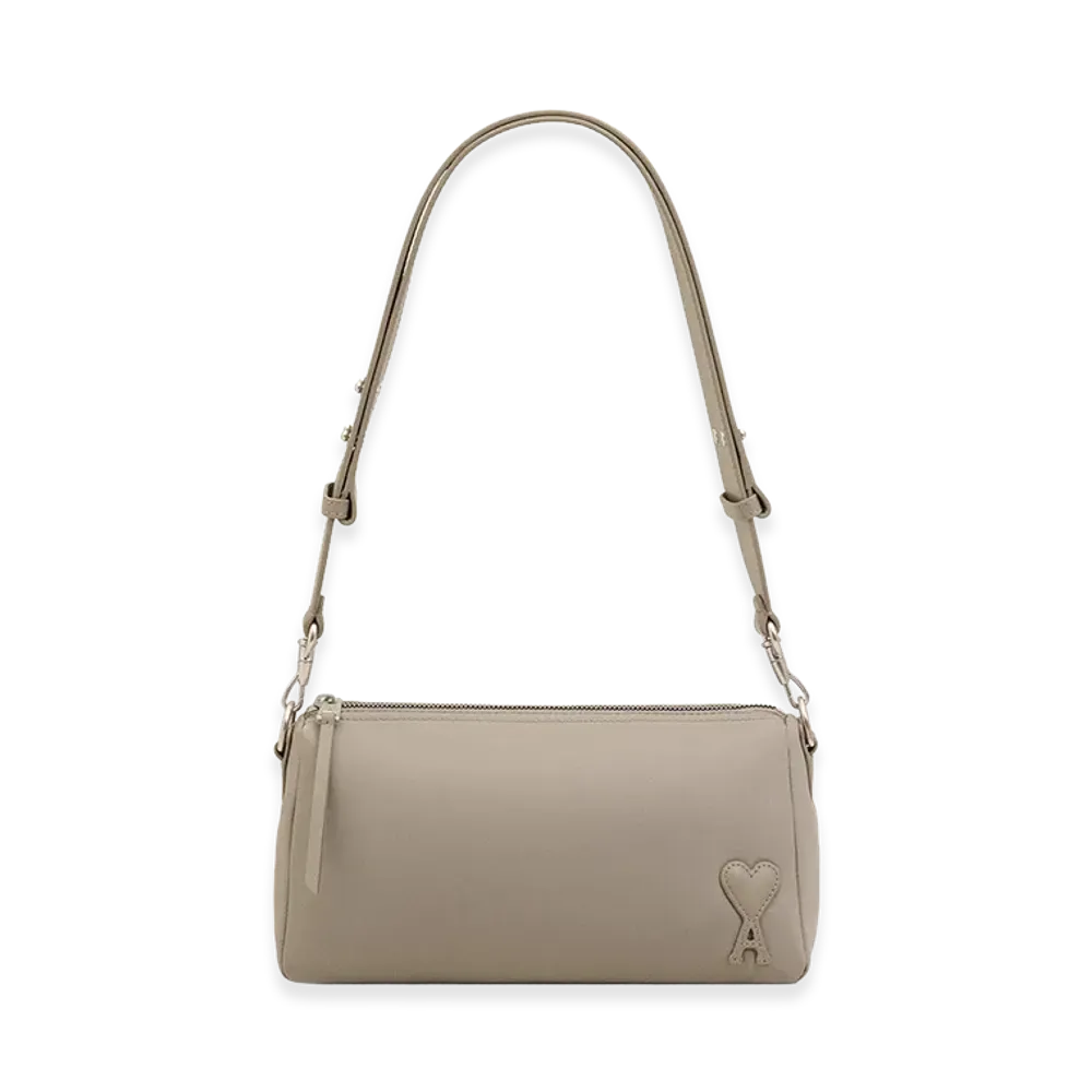AMI PARIS Nylon Marcel Bag "Grey"