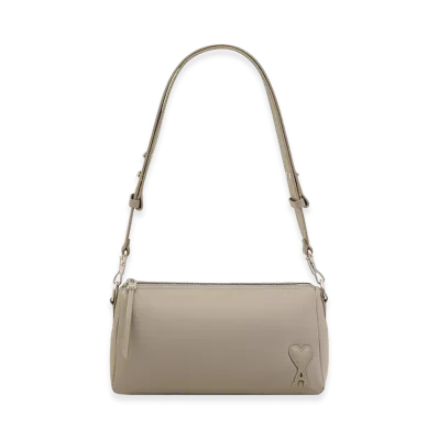 AMI PARIS Nylon Marcel Bag "Grey"