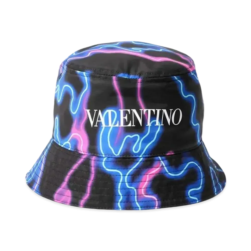 Valentino Neon Camouflage Bucket Hat